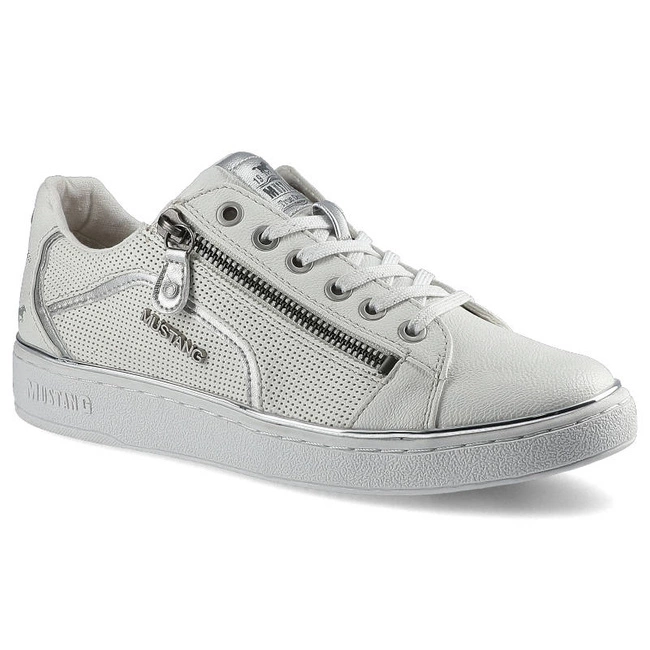 Sneakers MUSTANG - 1300-303-121 Weiß-Silber 46C0049